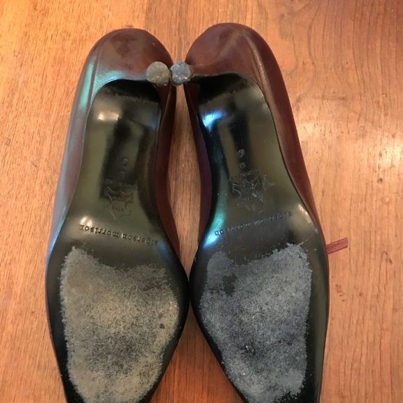 Sigerson Morrison leather pointed toe pumps - Picture 3 of 5